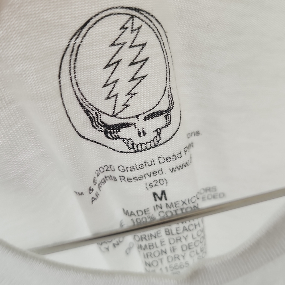 Grateful Dead White Skull Graphic Tee - Picture 2 of 3